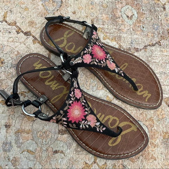 Sam Edelman Shoes - Sam Edelman Greta 2 Floral Embroidered Sandals